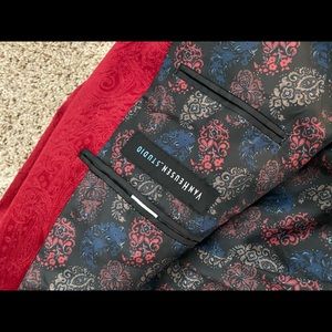 Van Heusen Studio Red Pattern Sport Coat